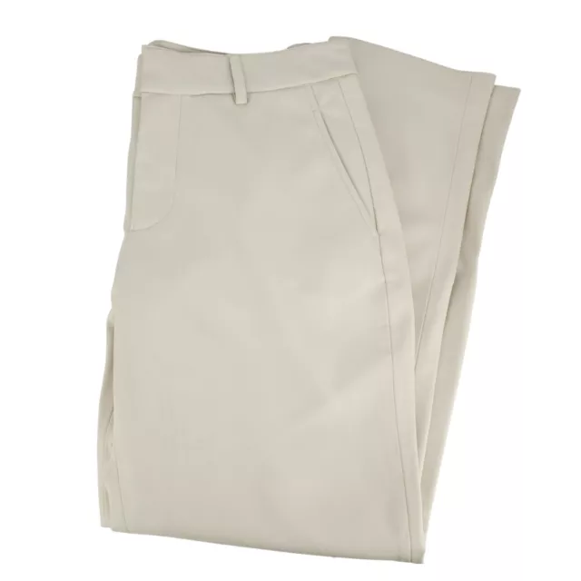 ZARA NWT 6 8 10 High Waisted Faux Leather Trousers Pants Ecru Beige  2969/284 $52.00 - PicClick