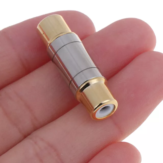 Audio/Video/Lighting RCA connector gold plated straight RCA female jack adapF#km