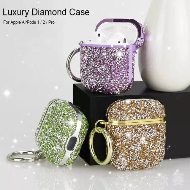 Luxury Glitter Diamond Case For Apple AirPods Pro AirPods 3 2 1 Cute Bling Cover