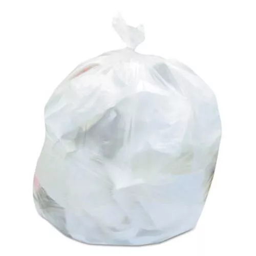 30 Gallon Clear Trash Bags, 30x37, 8mic, 500 Bags (HERZ6037LNR01)