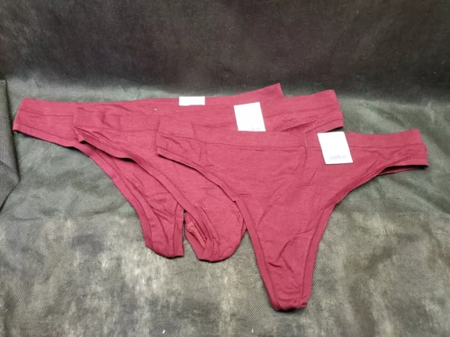 Auden Cotton Blend Thong Xl (16) lot of 3