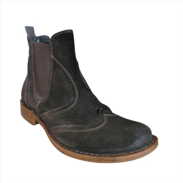 JONES BOOTMAKER CARRIER Mens Brown Suede Wingtip Chelsea Boots Size EU