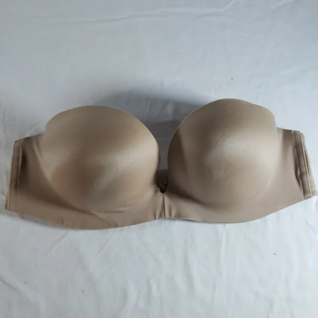 VICTORIA'S SECRET 36B Bombshell Bra Padded Strapless Nude Beige £35.70 -  PicClick UK