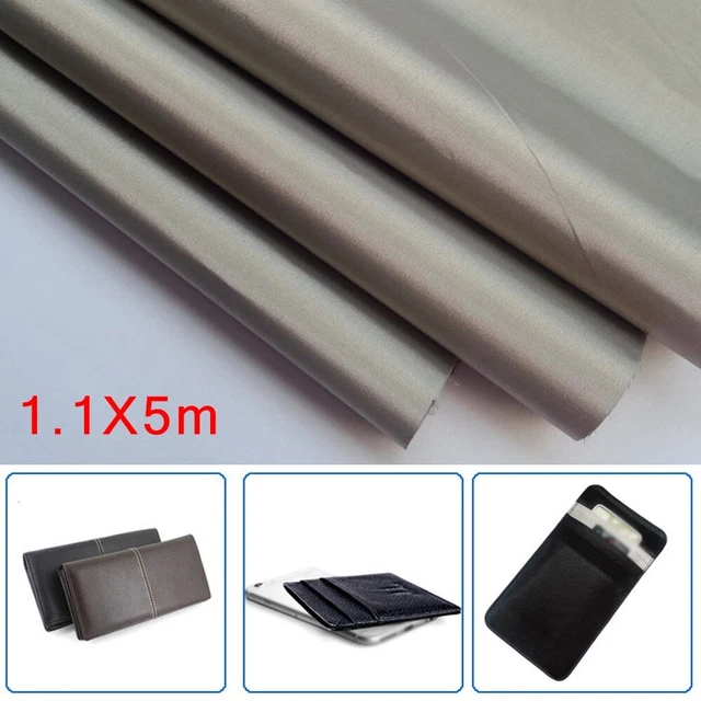 KSQP Tissu Blindage Cuivre Qui Bloque La Protection EMF/EMI Réduite Tissu Conducteur Faraday Cage Faraday RF Brouilleur d'onde Bloquer Les Rayonnements/Singal/WiFi,silver-3x1.1m KSQP Tissu Blindage Cuivre Qui Bloque La Protection EMF/EMI Réduite Tissu Conducteur Faraday Cage Faraday RF Brouilleur d'onde Bloquer Les Rayonnements/Singal/WiFi,silver-3x1.1m