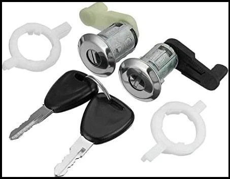 Paire De Serrures De Portes Avant Avec Barillet Et Clés D'origine - Foto 8