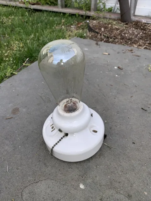 antique vintage porcelain industrial light fixture Architectural Salvage