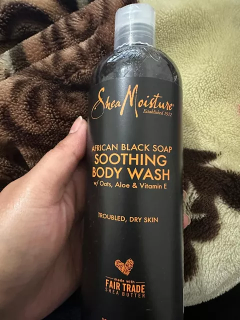 SheaMoisture, African Black Soap, Soothing Body Wash, 13 fl oz (384 ml)