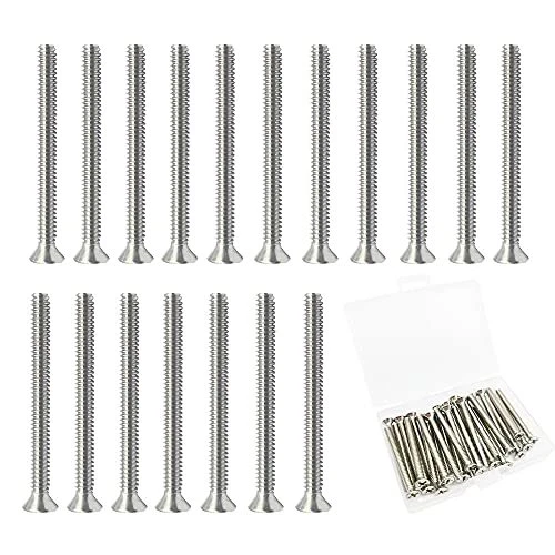30 Pieces Extra Long Outlet and Device Mounting Screws 6-32 x 1-1/2 Inch Stainle