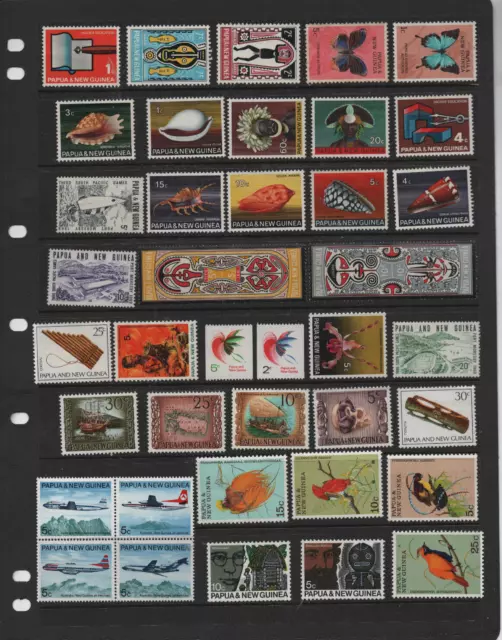Papua New Guinea - 374 different stamps, most MNH, many full sets (043S)