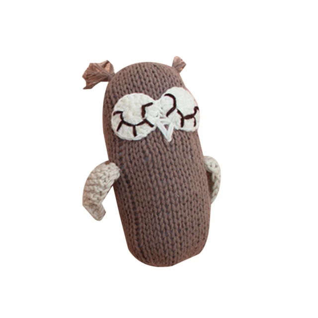 Baby Photography Outfits Hat Knitted Beanie w/ Cap Crochet Toy Girl Boy 0-1M