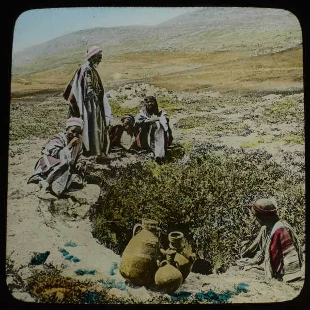 Magic Lantern Slide RUINS OF BETHEL C1891 PHOTO ISRAEL THE HOLY LAND