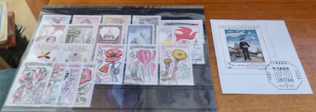 Briefmarken ehm. Tschechoslowakai - Kleines Lot "1956 - 1967" (gestempelt)