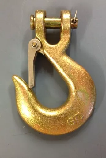 (6 pack) 1/4" Grade 70 Clevis Slip Hook with Latch
