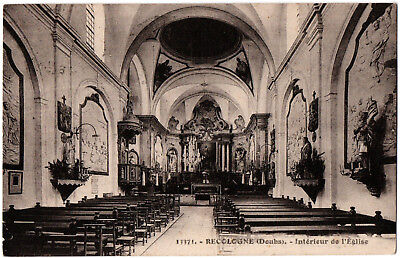 CPA 25 - RECOLOGNE (Doubs) - 13371. Intérieur de l'Eglise