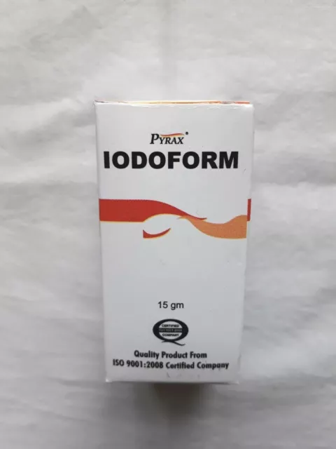 Polvo de yodoformo para odontología, 15 gramos, paquete de 2 cajas, Pyrax,... 2