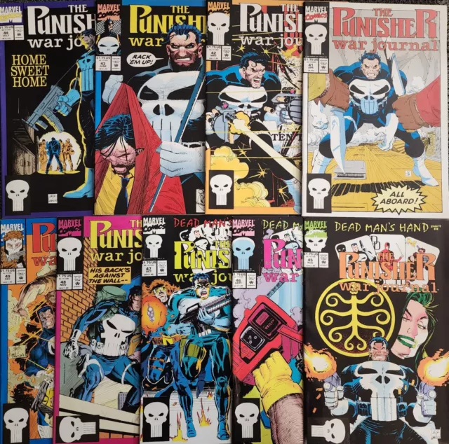 The Punisher War Journal Issue 41-49 Marvel Comic Book Lot Daredevil Ghost Rider