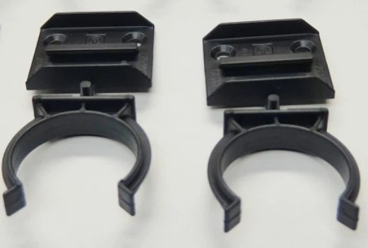 BLACK PLASTIC KITCHEN LEG PLINTH KICK BOARD CLIPS BRACKETS SCREW FIXING ...