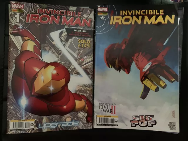 Invincibile IRON MAN da n. 1 a 12 Iron Man da 37 a 48-Marvel Panini