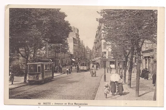 metz  ,avenue et rue serpenoise