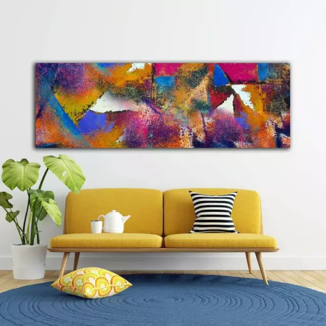 Home Decor Canvas Print Panorama Abstract Painting, Modern Wall Art  no frame