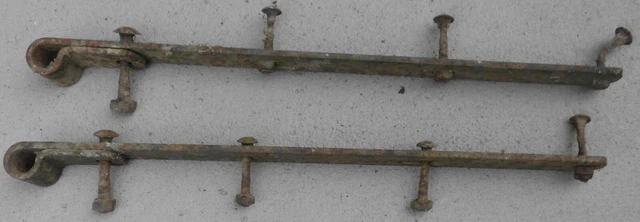 Primitive Antique Hand Forged Barn Door Strap Hinge Gate Iron 22 3/8" 2” Wide 2