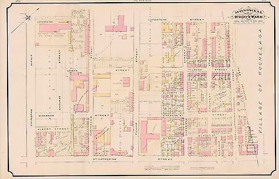 1890 Montreal, Canada, St. Mary's Ward, Champlain School, Copy Plat Atlas Map