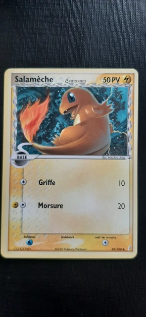 POKEMON SALAMECHE CARDS 49/100. EX Crystal Guardians. FRANCE