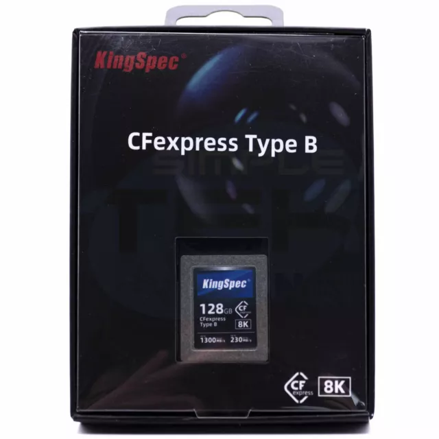 Compact Flash Express Cfexpress Tipo B 128gb 8k 1300mbps Tarjeta Memoria Video _