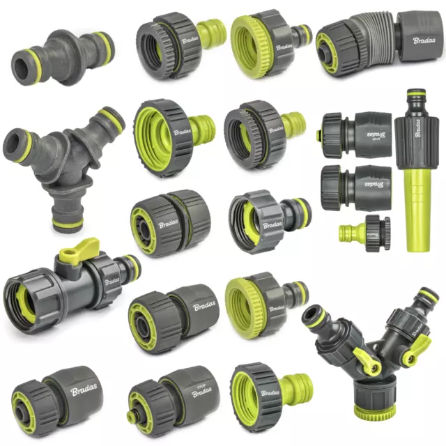 Raccord de Tuyau Réparateur Connecteur Hahnanschluß 1/2 " 3/4 " 1 " Bradas
