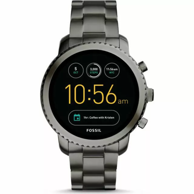 FOSSIL Q EXPLORIST Gen 3 45mm Smoke Stainless Steel Smartwatch