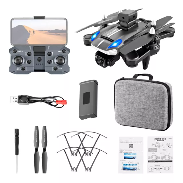 K8 4K HD Drone Dual Aerial Camera Folding Aircraft  Rc Helicopter Gift Toys