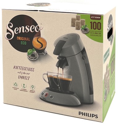 Grigio Macchina da caffè PHILIPS kaffeepad macchina Senseo HD 6552/39 ORIGINAL ECO 
