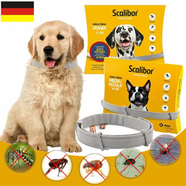 Anti-Insekten-Floh und Zeckenhalsband 8-Monate Schutz für Haustier Hund Katzen##