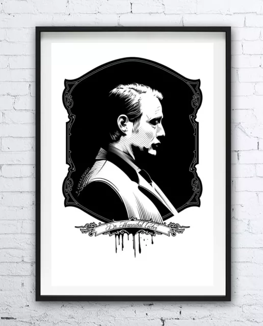 HANNIBAL - polish poster --- Mads Mikkelsen [ photo print ] Lecter