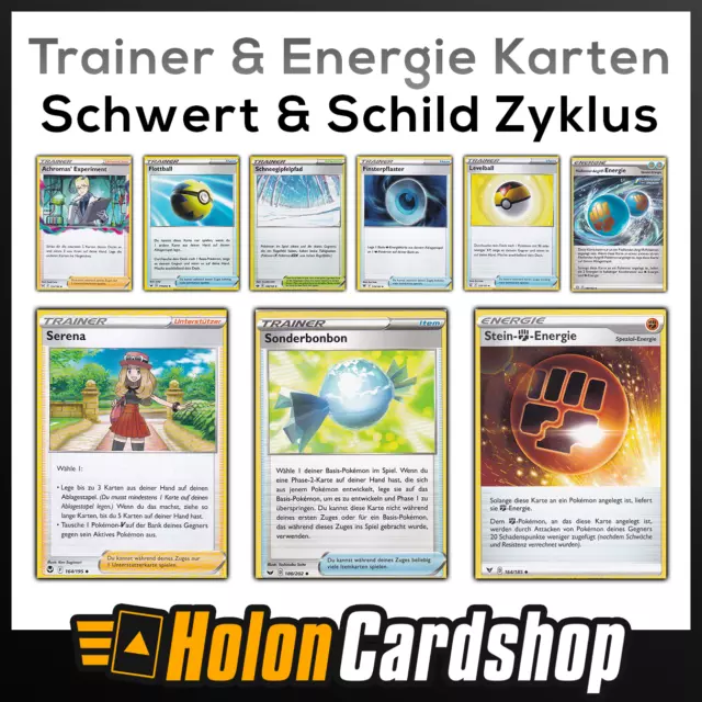 Pokemon Trainer & Energie Karten - Schwert & Schild - Top Karten für dein Deck!