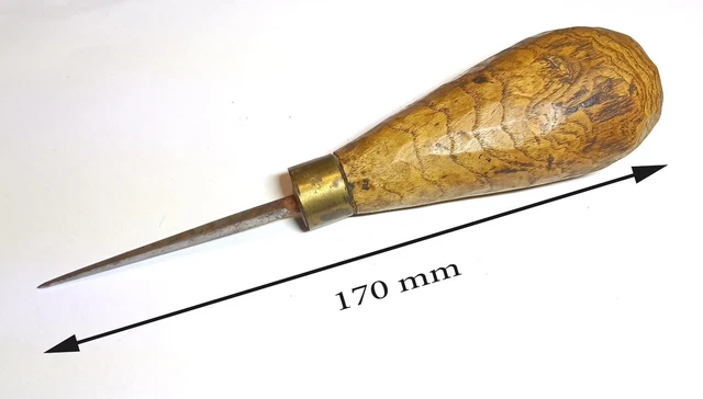 Ancien Poinçon De Cordonnier / Bourrelier – Outil Vintage En Métal – Occasion