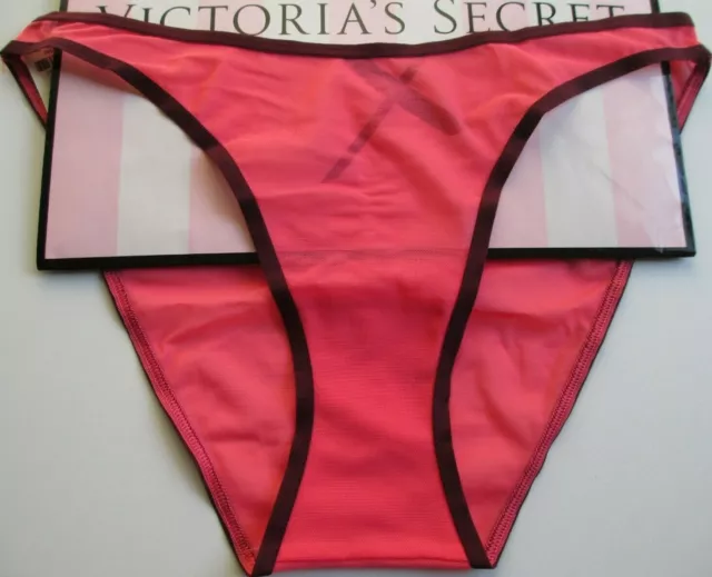 VICTORIA'S SECRET PINK Ruched Back Red Mesh High Leg Bikini Panty S M VS  $14.99 - PicClick