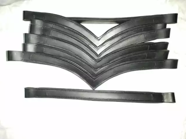 Set 20 X 1 Empty Channel Leather Bridle Brow-band 6mm  All Size & shape.