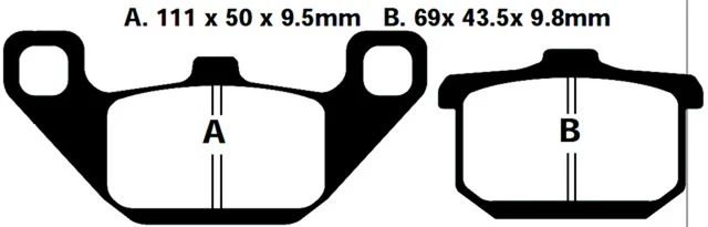 Pastiglie Brenta FT3061 Posteriore per Kawasaki GPZ 1000 550 GTR