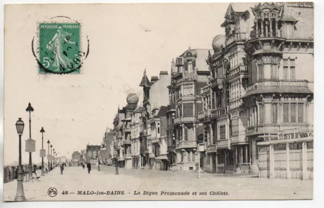 MALO LES BAINS - NORD - CPA 59 - la digue - vue 7