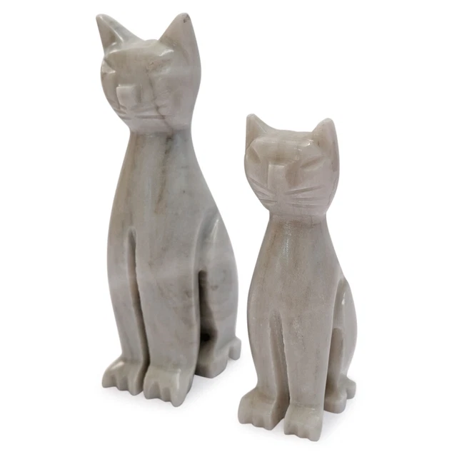 Serre-livres En Marbre Blanc – Sculptures D'animaux, Style Figurine, Occasion