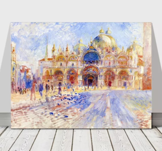 RENOIR - Piazza at San Marco Venice - CANVAS ART PRINT POSTER - 12x8"