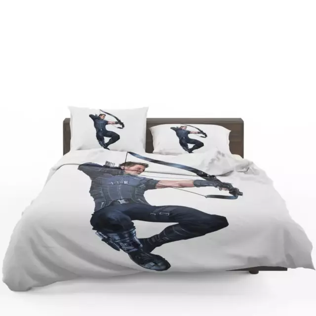 Captain America Civil War Movie Hawkeye Jeremy Renner Quilt Duvet Cover Set