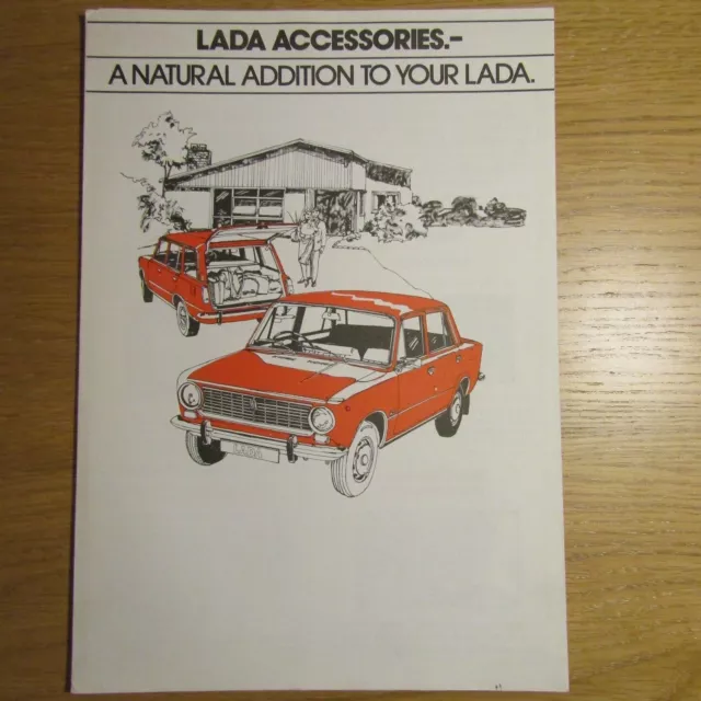 LADA 1200 1500 Saloon Estate Accessory Accessories UK Market Sales Brochure 1977