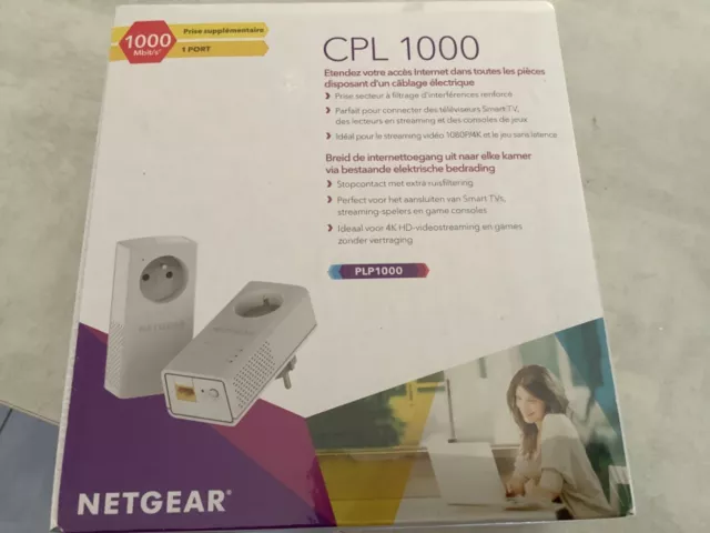 Adaptateur CPL Gigabit Av1000 1 port haute vitesse, jusqu'à 1000 Mbps (ph3)