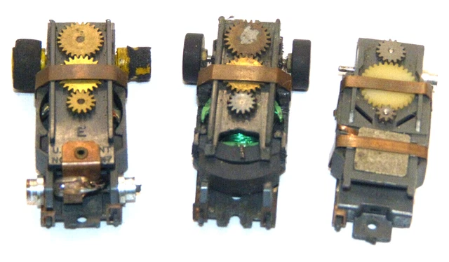 HO AURORA T Jet Faller type slot car damaged chassis motor parts