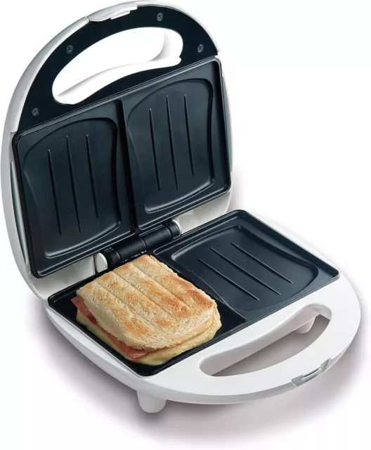 Domo DO9041C Sandwich Toaster, White, 700W, Brand New