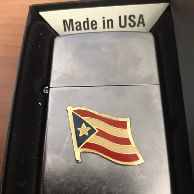 Puerto Rico Flag Emblem Zippo Lighter