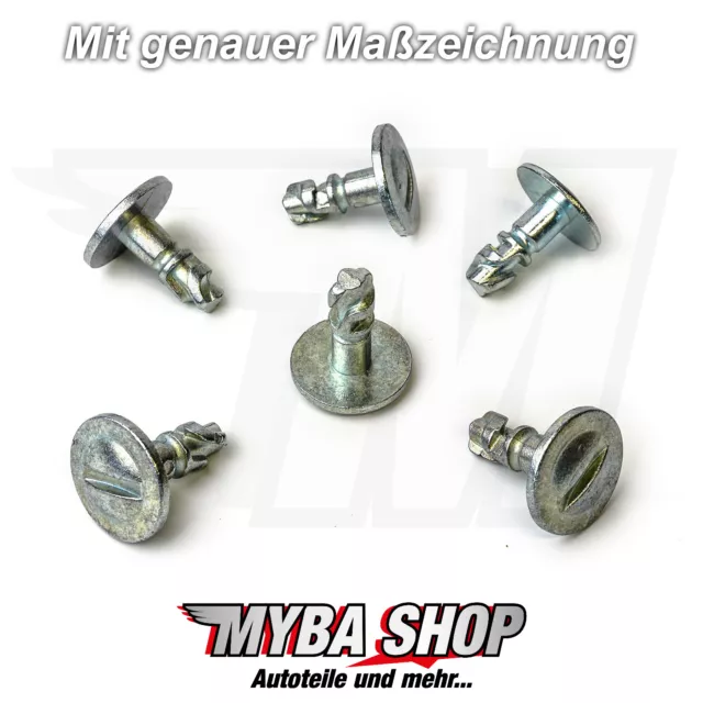 5x MOTORSCHUTZ UNTERFAHRSCHUTZ METALL CLIPS AUDI VW PASSAT SKODA KLIP 8D0805121