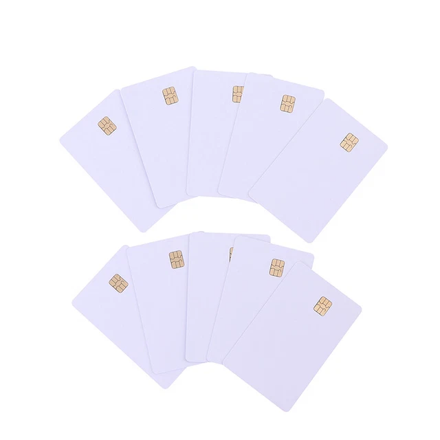 10 pz chip SLE 4442 con scheda IC contatto a strisce magnetiche Hico 2 in 1 vuota CaH7